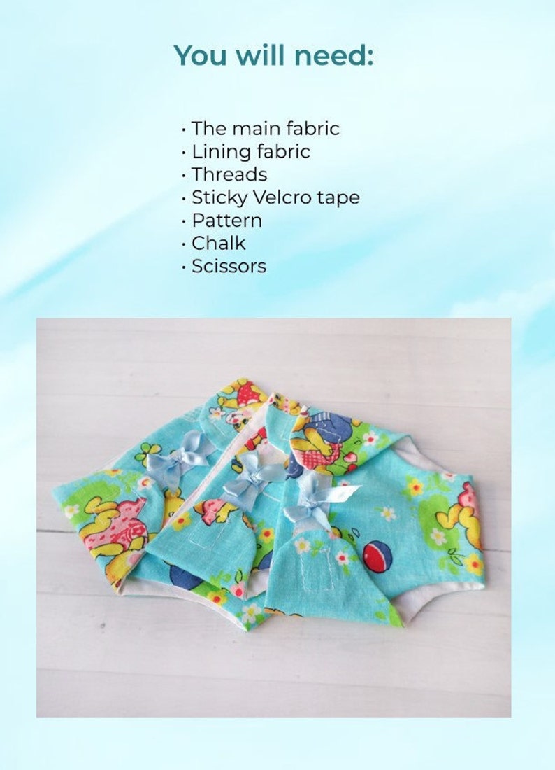 PDF Diaper Template for Dolls. Pattern for Sewing. Reusable Etsy