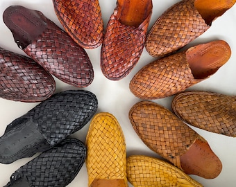 Mens leather mules, kolhapuri men shoes, hippie sandals, Boho shoes, summer beach slides, Indian traditional shoes