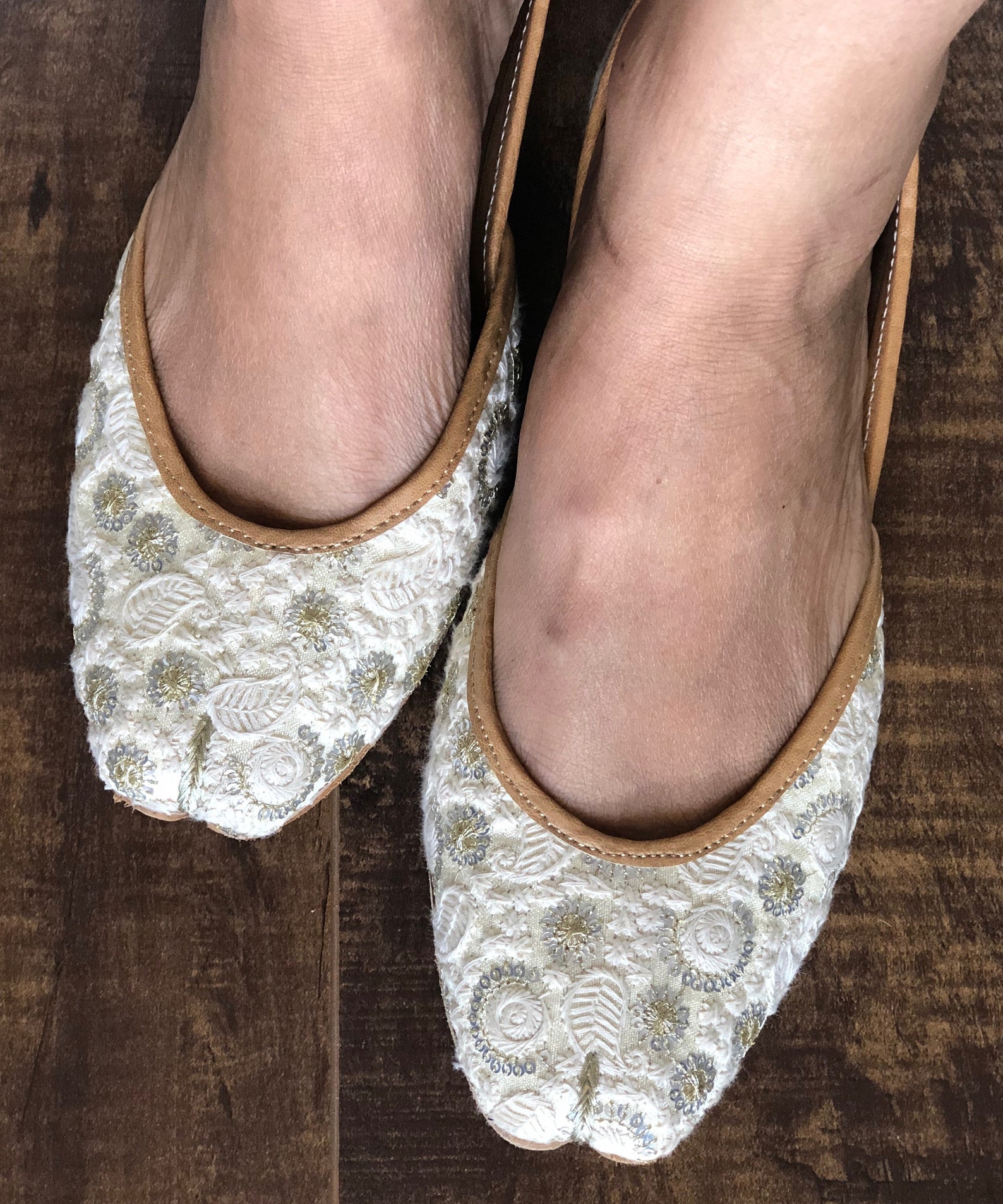 Off White Wedding Shoes White shoes for BrideWhite Ballet | Etsy