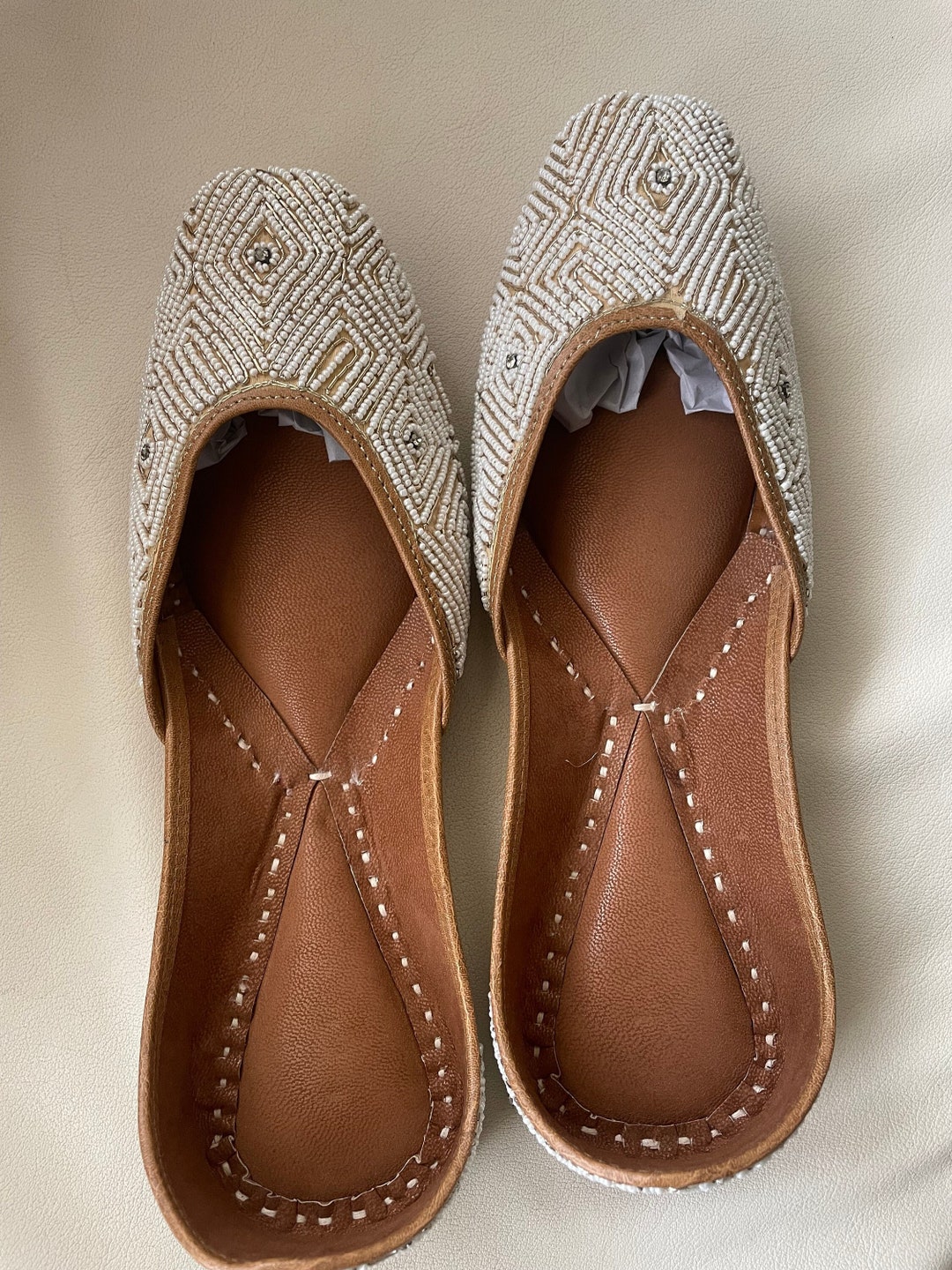 beaded bridal shoes