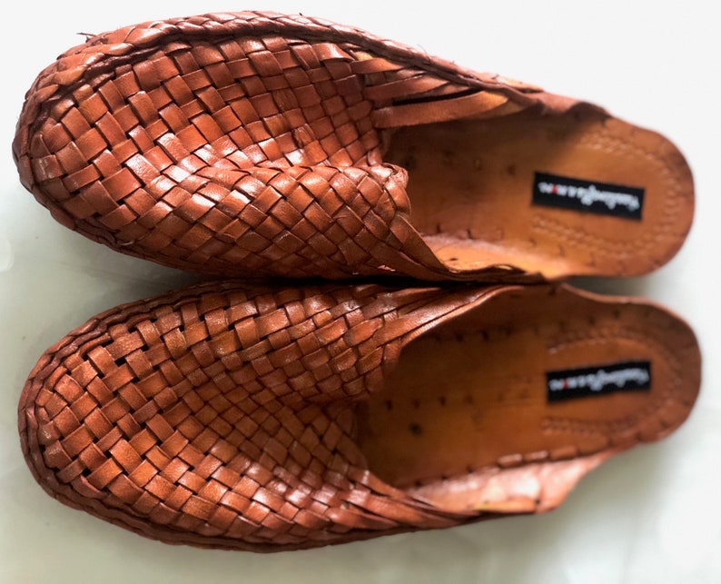 brown leather mules mens