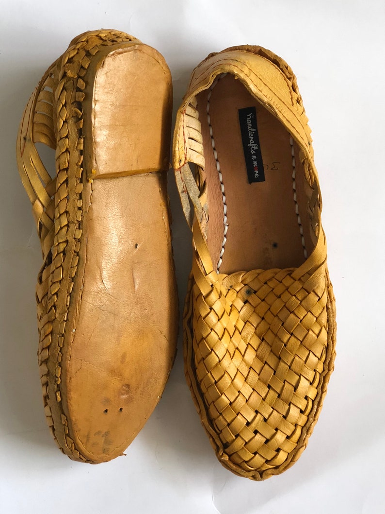 Mens Leather Woven Mules Criss Cross Leather Mens Shoes Etsy