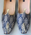 Blue Punjabi Jutti for Men, Indian Shoes Men, Khussa Shoes, Men Flats, Wedding shoes for groom, Men Juttis, Men vegan Shoes, groomsmen shoes product logo