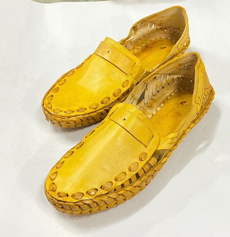 Handmade Woven Leather Mules for Men – Summer Slide Loafers, Breathable Casual Slip-Ons, Artisan Footwear image 10