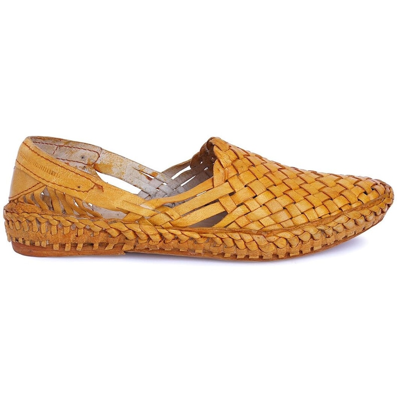 Handmade Woven Leather Mules for Men – Summer Slide Loafers, Breathable Casual Slip-Ons, Artisan Footwear image 2