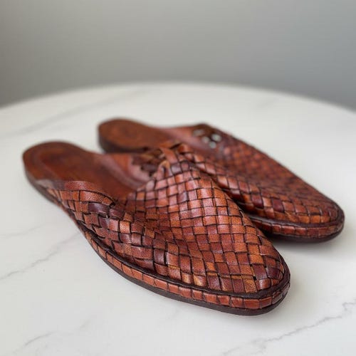 Handmade Dark Brown Leather Sandals for Men – Genuine  display picture 1