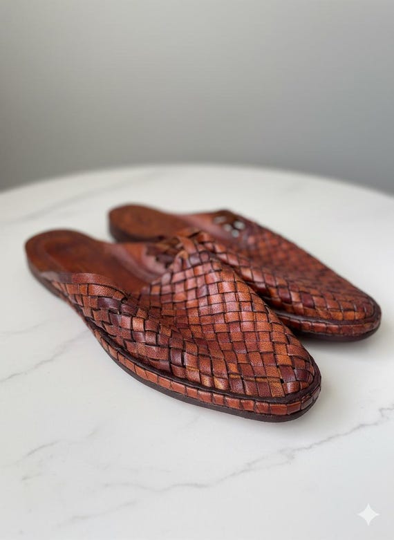 Handmade Dark Brown Leather Sandals for Men – Genuine Leather Summer Shoes, Ethnic Casual Footwear