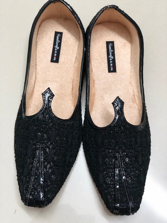 flat black wedding shoes