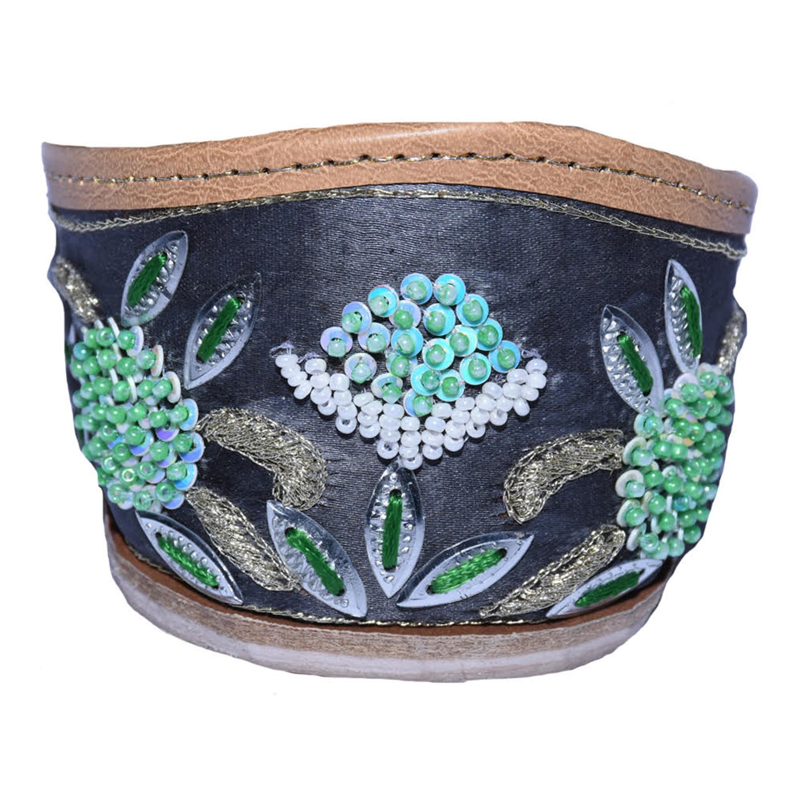 women's us 9 grey bridal shoes, wedding shoes, khussa with embroidery, sequins and beads, embellished ballet shoes, flat wed