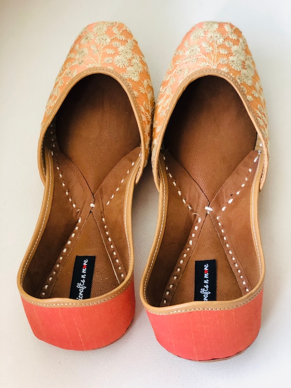 Land's End Orange Flats 7.5 Zapatos Zapatos para mujer Zapatos sin cordones Bailarinas 