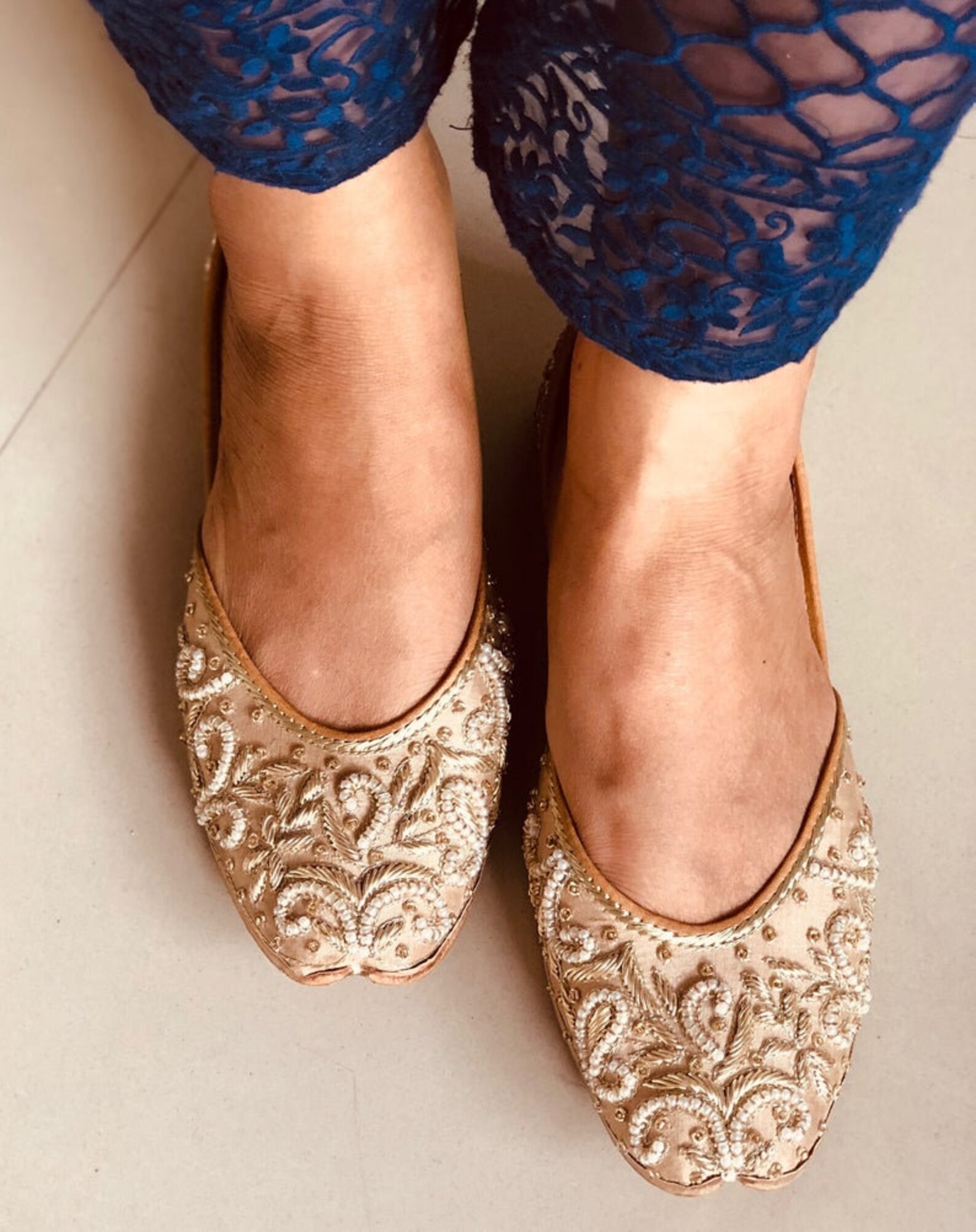 Begum (Gold Wedding sneakers Customised Red Shoes)