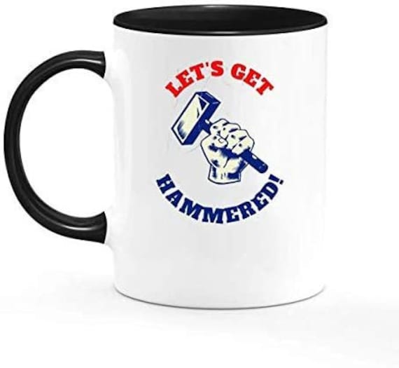 Let's Get Hammered Funny Novelty Drinking Humor Fashion | Etsy