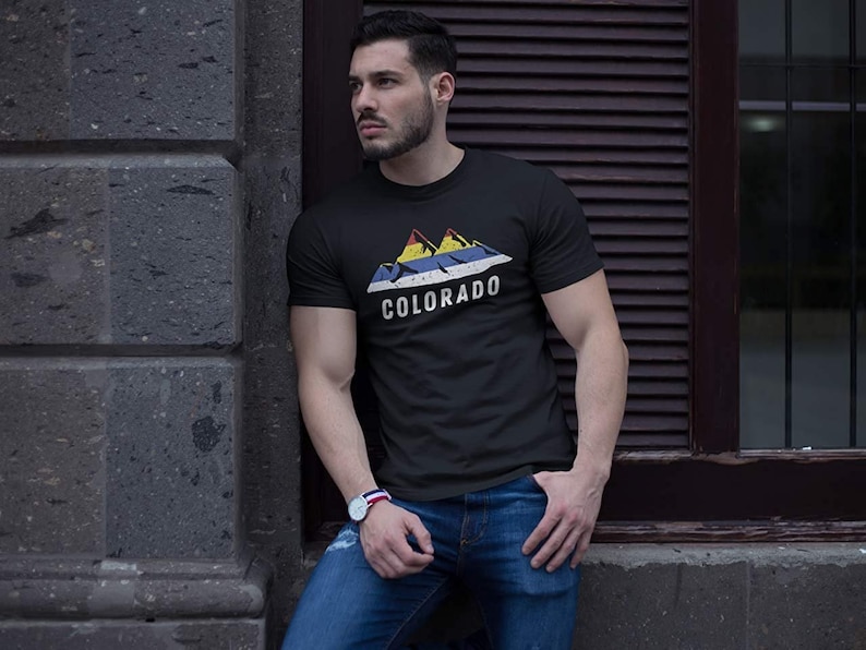 Colorado Mountains Novelty State Pride Tee T-Shirt