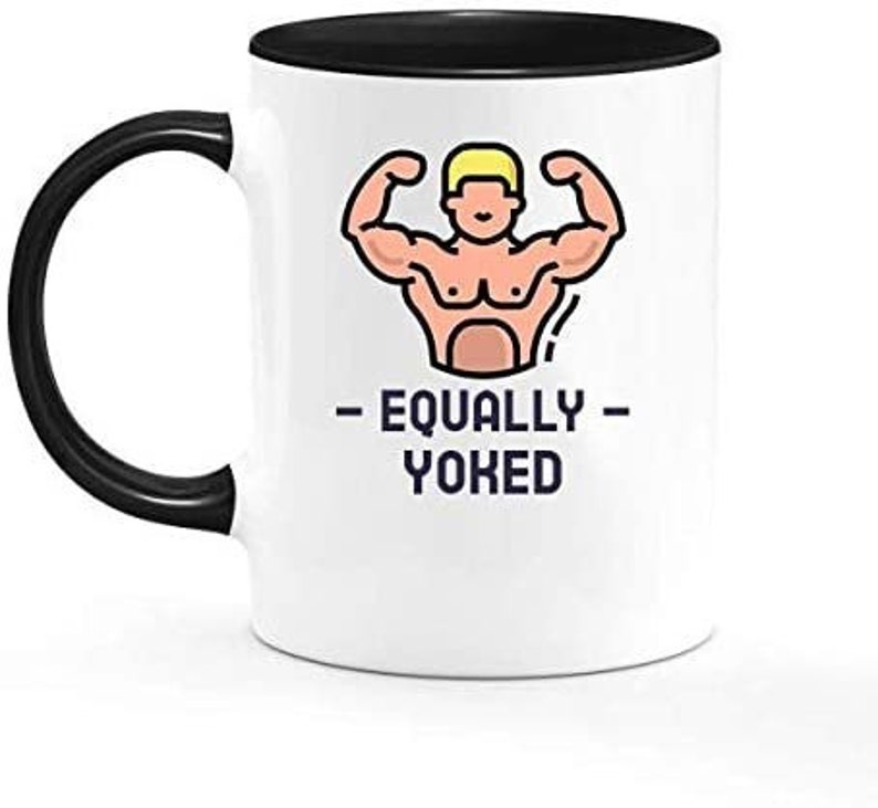 Equally Yoked Funny Christian Religious Bible Novelty Humor Etsy