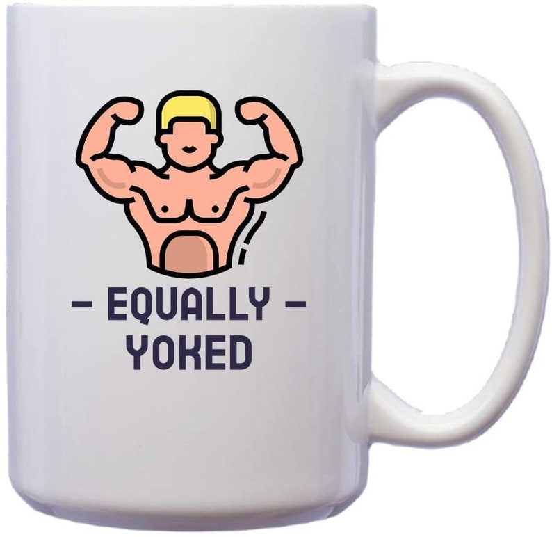 Equally Yoked Funny Christian Religious Bible Novelty Humor Etsy