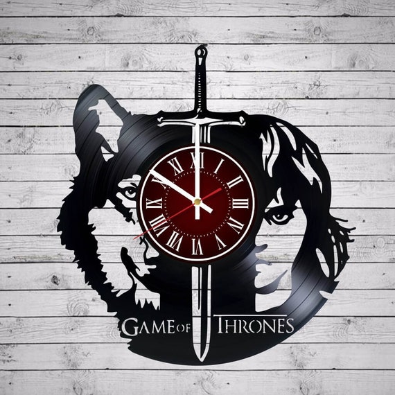 Game Of Thrones Vinyl Record Wall Clock Made From 12 Inches