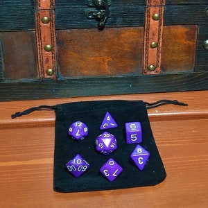 Roxo Dungeons and Dragons Dice Set DND Dice box set D&D Dice box Polyhedral Dice Roll Jogando Jogo Dungeon Master Gift Set