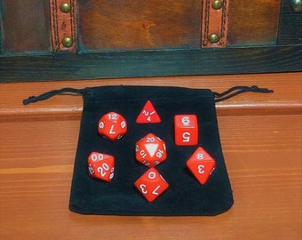 Rote Dungeons und Drachen Würfel Set DND Würfel Box Set D &D Würfel Box Polyeder Würfel Rolle Spiel Dungeon Master Geschenk-Set