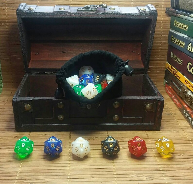 Dungeons and Dragons dice box D&D Treasure chest DND spell Etsy