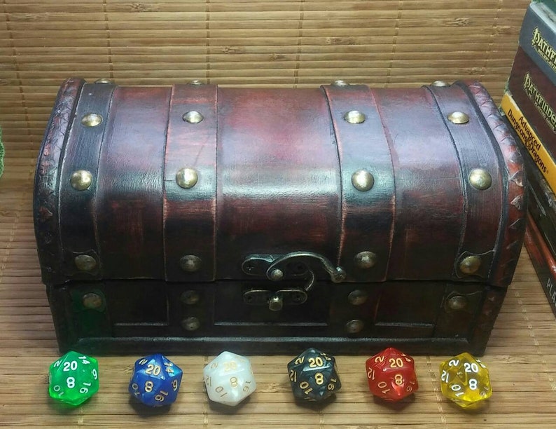 Dungeons and Dragons dice box D&D Treasure chest DND spell Etsy