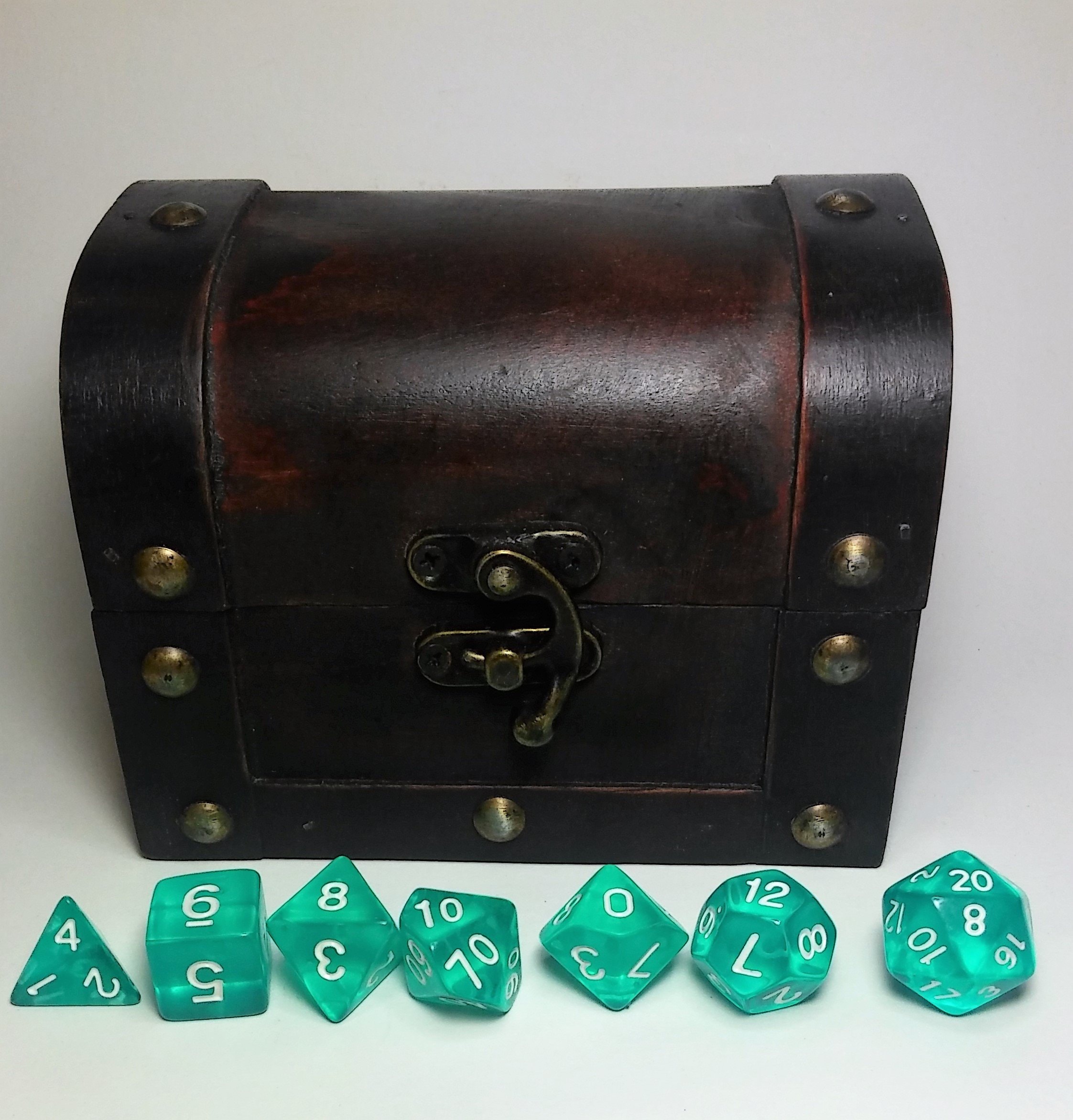 Dungeons and Dragons DND D&D Dice Box Set. Treasure Chest Etsy