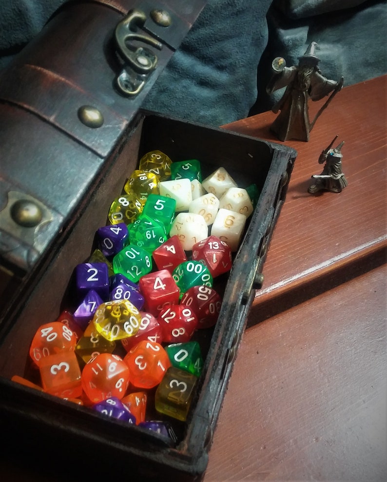 Dungeons and Dragons dice box D&D Treasure chest DND spell Etsy