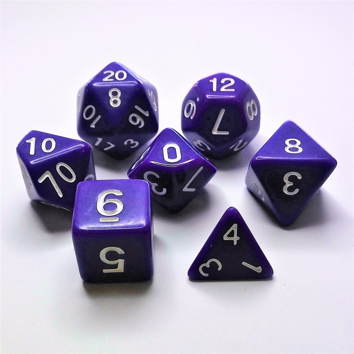 Purple Dungeons and Dragons Dice Set DND Dice Box Set D&D Dice Etsy