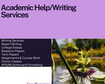 Academic Paper Assistance/ College Essay Help/ Writing Services/Course Paper Help/ Proofreading and Editing