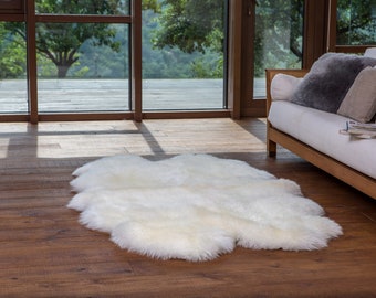 Tapis en peau de mouton