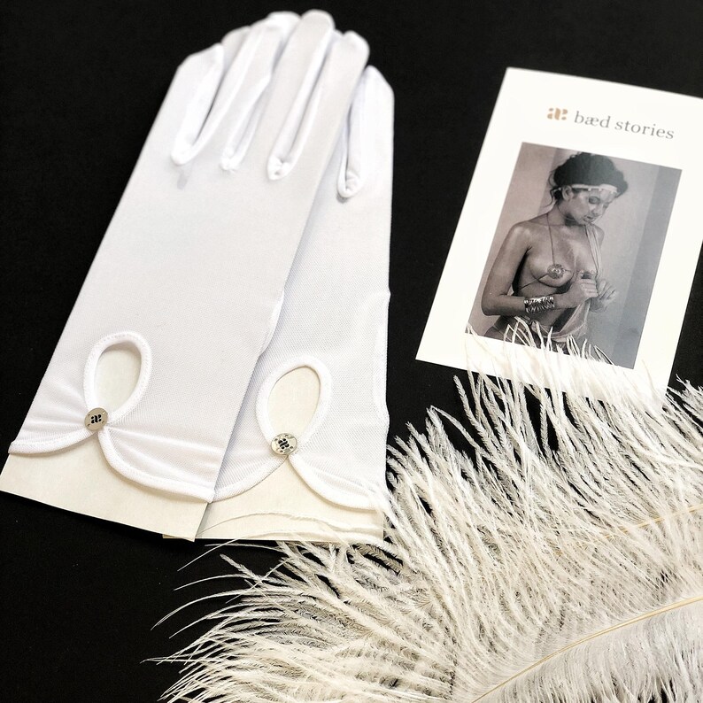 Accesorios BDSM Guantes de malla Accesorios de malla transparente para ella Guantes con escudo Guantes de lencería de malla Accesorios transparentes para juegos de rol imagen 4