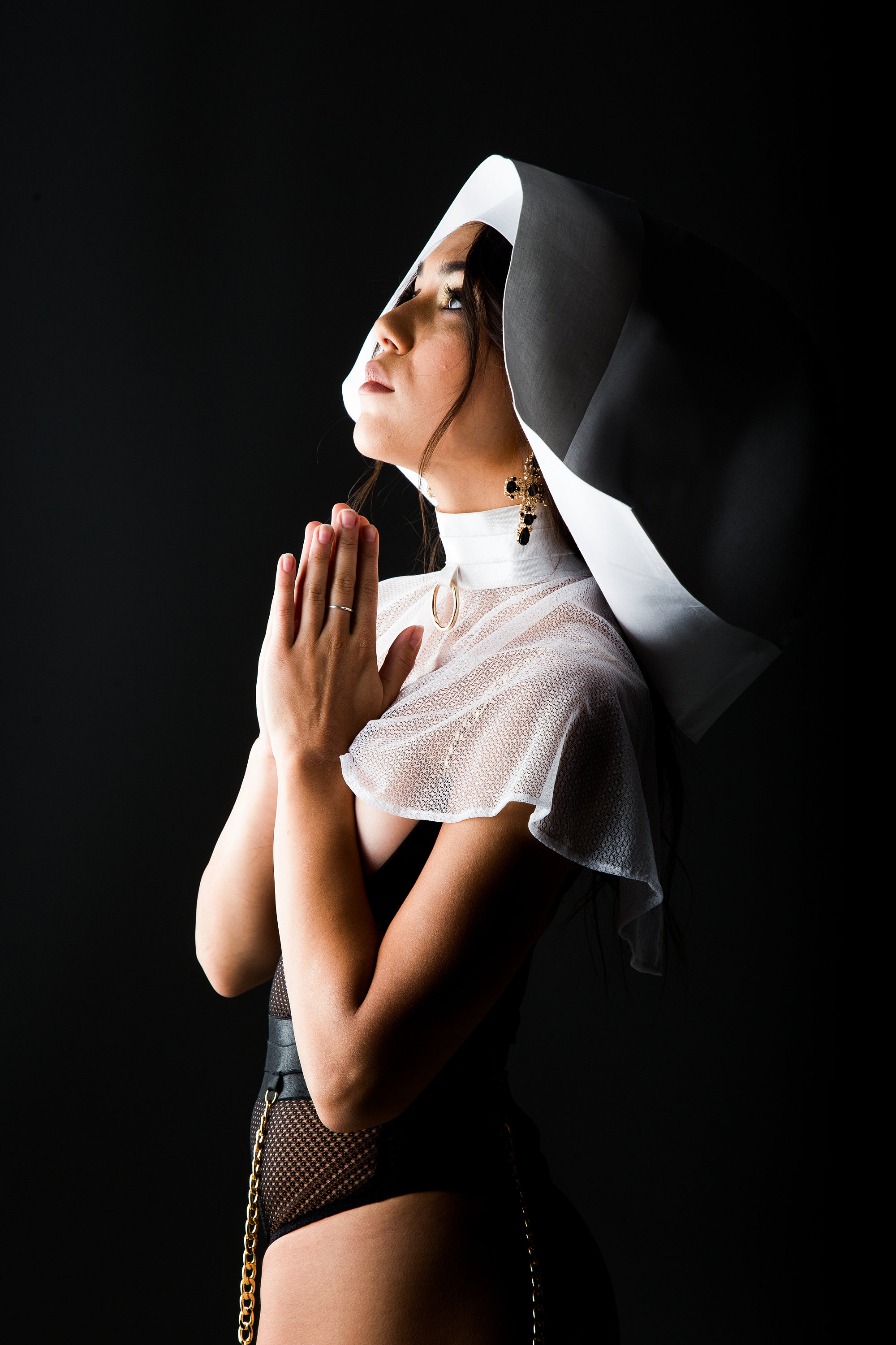 Nun Erotic Lingerie Costume Nun Sexy Dress Lingerie See