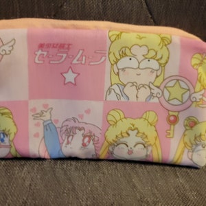 Magical Moon Coin Purse – Anime-Inspired Kawaii Zipper Pouch | Small Chibi Change Purse | Handmade Gift for Cute Aesthetic Fans