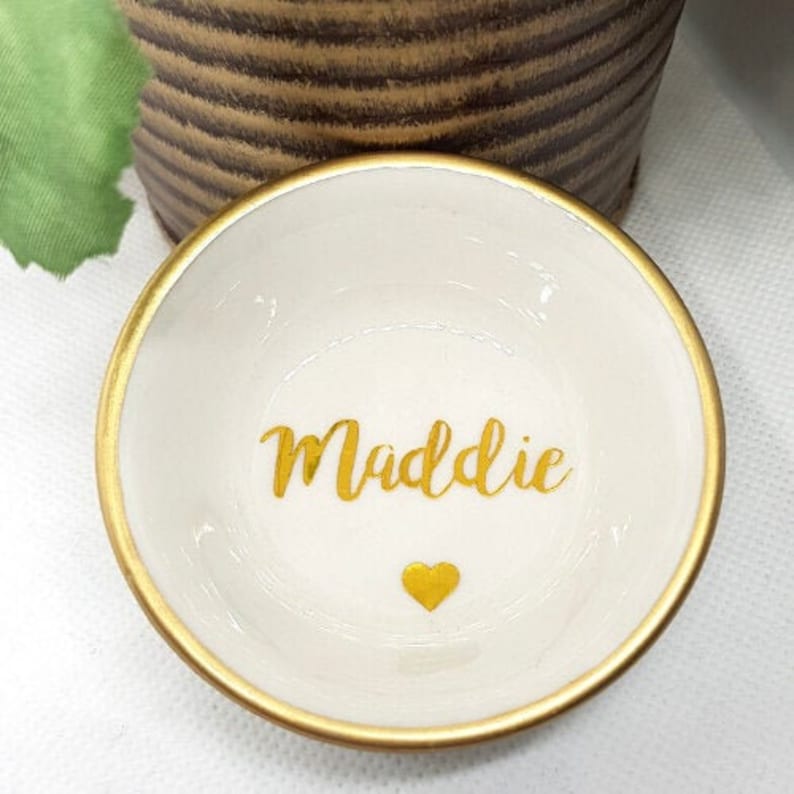 Engagement Gift-Bridal Shower Gift-Mrs Ring Dish Gift for Bride Ring Dish with initials-Wedding Gift-Ring Dish with words Made to Order
