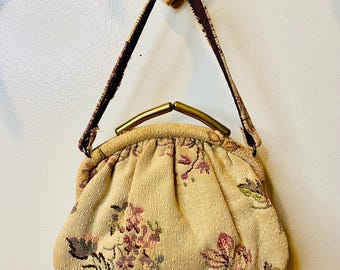 ハンドバッグ chimaki antique gold lace handcarry bag Vintage Chimaki Brocade Lace Patchwork Hand Bag Purse - Etsy