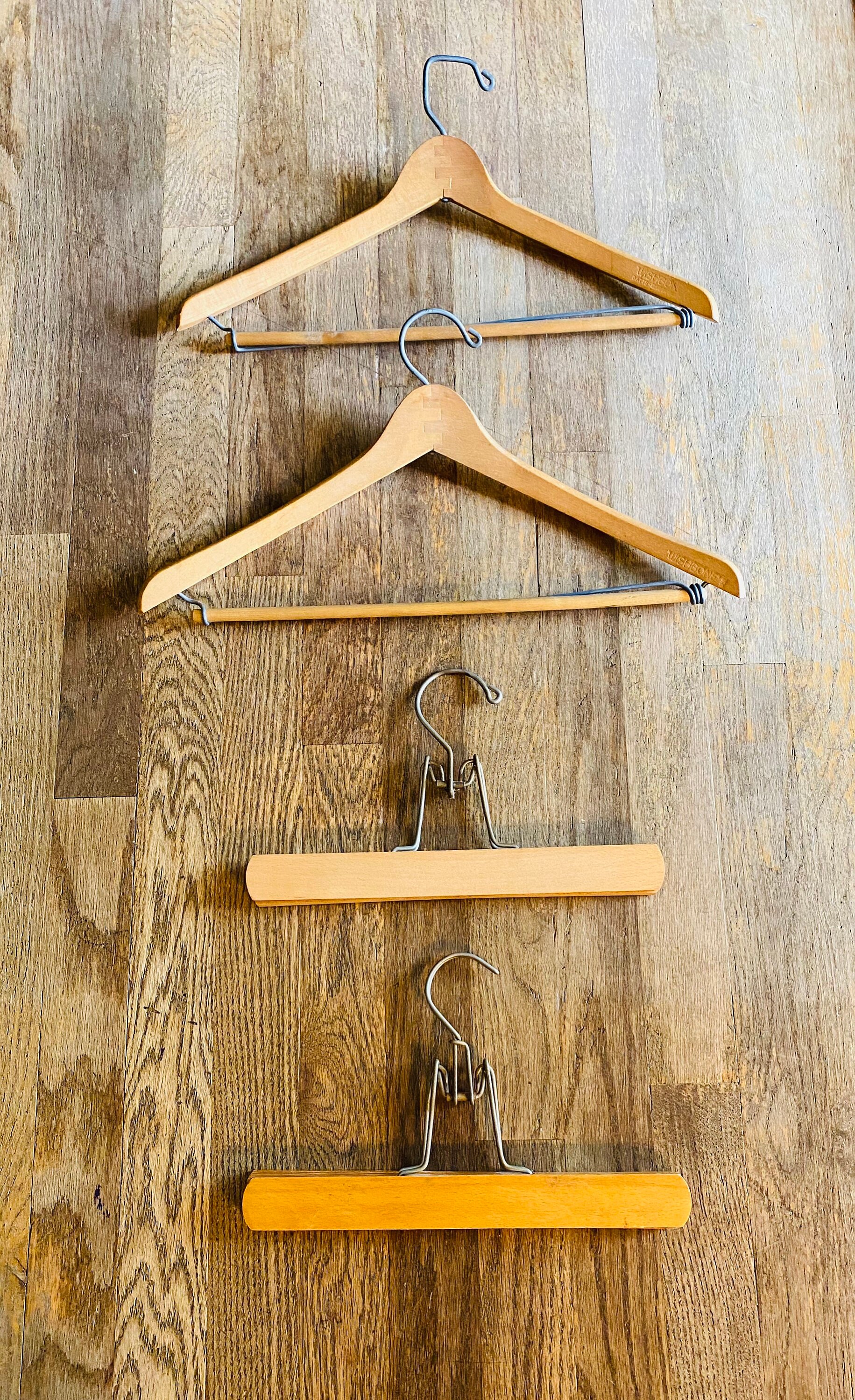 50s vintage wood hanger made in usa　5本 50s vintage wood hanger made in usa 5本 - メルカリ