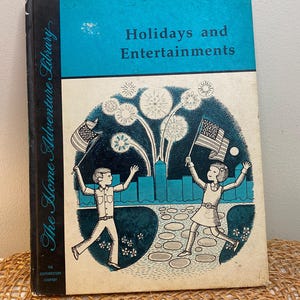 Vintage Holiday and Entertainments Book, The Home and Entertainment Library Childrens Book, 1968