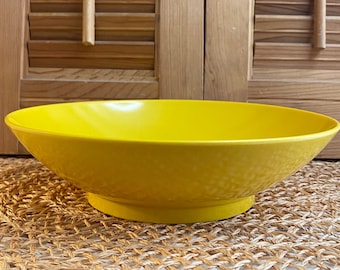 Melamine Serving Bowl, Round Melmac Vegetable Bowl, Gold