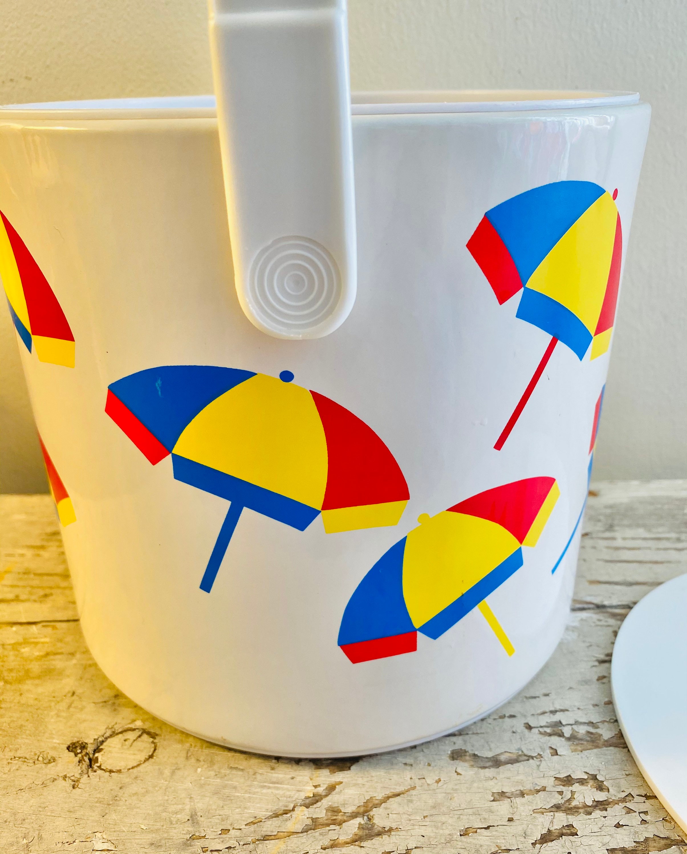 Vintage Ice Bucket Beach Umbrellas Giraffe Brand Etsy
