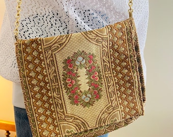 Vintage Chimaki Brocade Lace Patchwork Hand Bag Purse - Etsy
