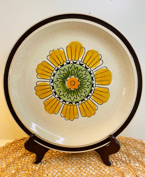 Vintage Serving Platter, Empress Stone Ware, Summertime, Made in Japan