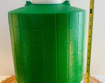 Vintage Thermos Brand Jug, Green and White, Large, Like New, Picnic/Camping Thermos