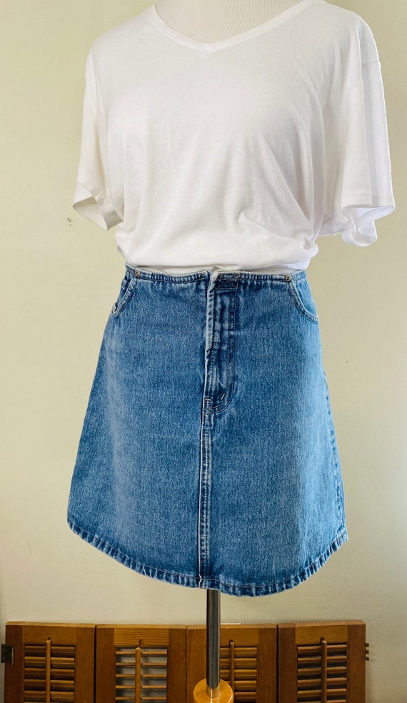 Vintage 90s Nautica Denim Skirt