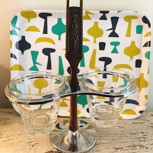Vintage Condiment Caddy, Retro Barware