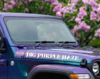 Custom Text Vinyl Decal, Custom Hood Decal, Personalized Car Name Sticker, SUV,  All Terrain Decals, Bumper Sticker, Create Your Own