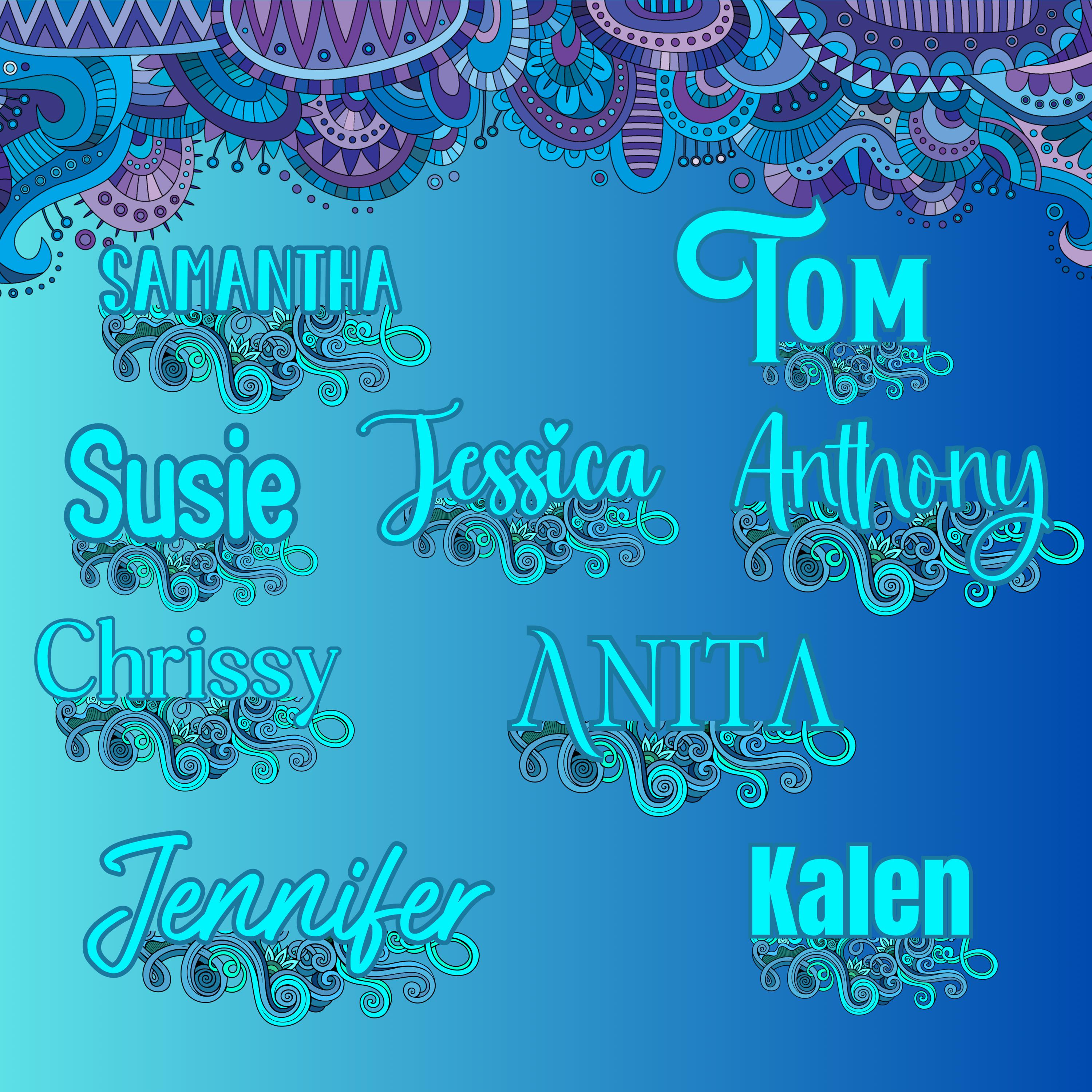 Personalized Cursive Name Decal | Custom Vinyl Sticker - Etsy