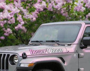 Custom Hood Name Decal for Trucks & SUVs - Personalized Vinyl Lettering - Offroad 4x4 Sticker - Mudding Windshield Banner