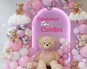 Custom Vinyl Decal for Party Backdrop - Personalized Name Sign for Balloon Arch, Wedding, Bridal Shower, Birthday. DIY Photo Booth Decor