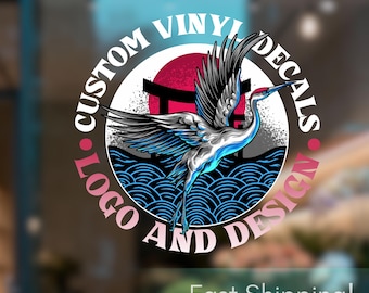Custom Logo Vinyl Decal – Business Branding, Storefront Window