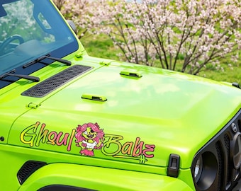 Custom Hood Name Decal with Image | Personalized Car Vinyl Sticker Banner | Offroad Vehicle Accessories | Mudding Gear | Custom Text Decal