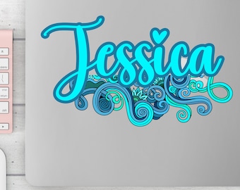 Personalized Cursive Name Decal | Custom Vinyl Sticker